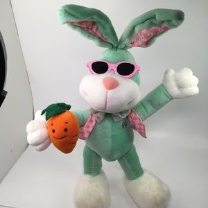 20" Easter Rabbit Flexy Bendy Bunny Curve Bend Twist Sit Stand Plush Toy